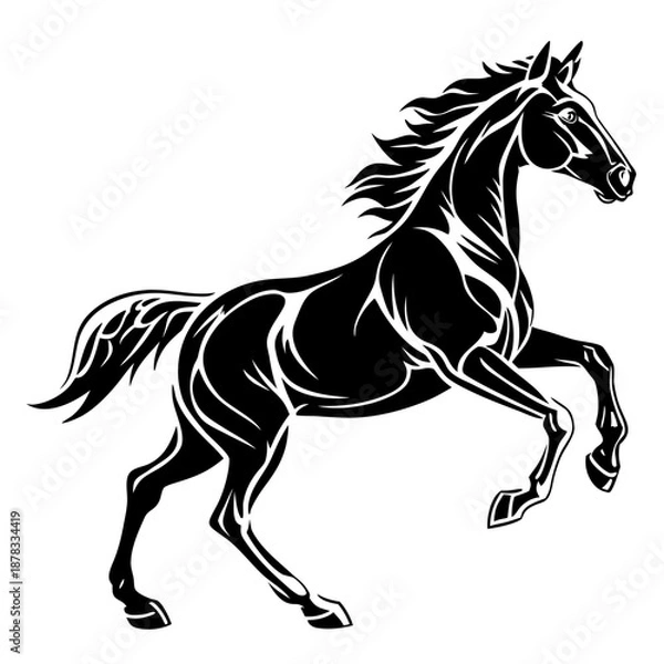 Obraz Dynamic horse silhouette
