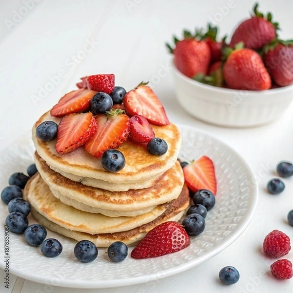 Obraz pancake with strawberry