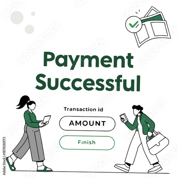 Obraz Payment successful