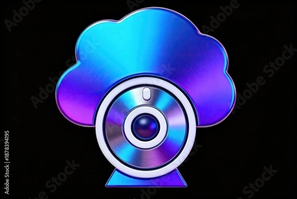 Fototapeta Webcam with cloud design