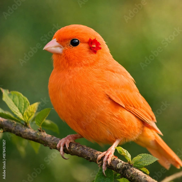 Obraz robin on branch