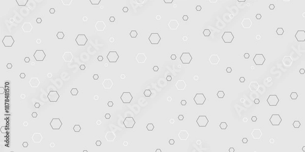 Fototapeta Simple geometric hexagon background. vector illustration