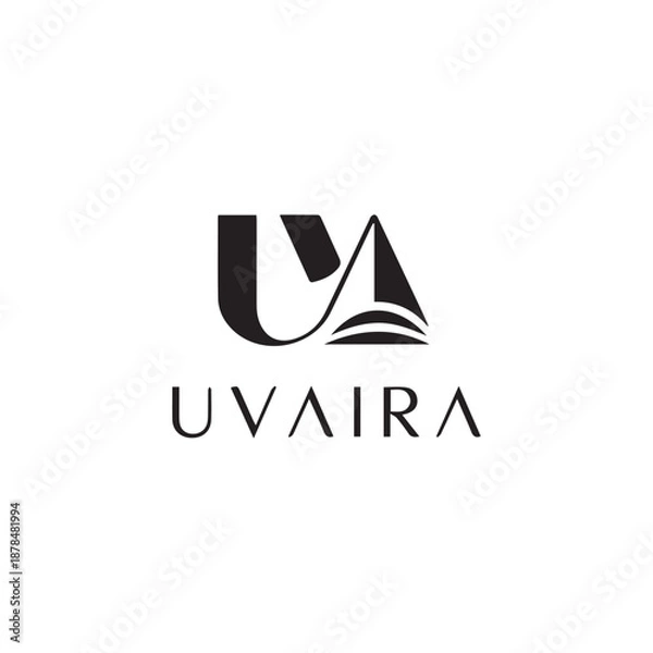 Obraz UV letter logo 