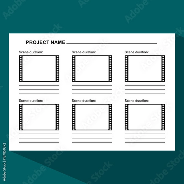 Obraz szablon scenariusza ciemny