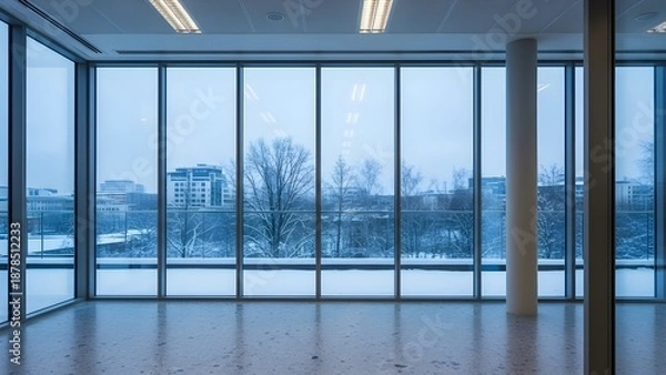 Obraz シンプル設計のガラス面室内空間