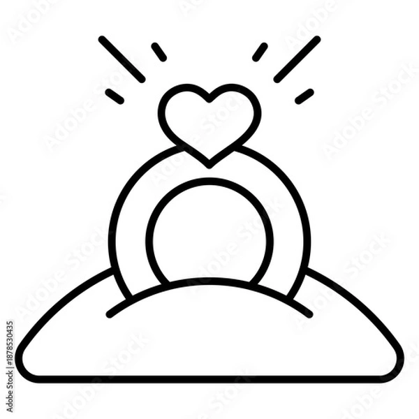 Obraz Ring Pillow Icon