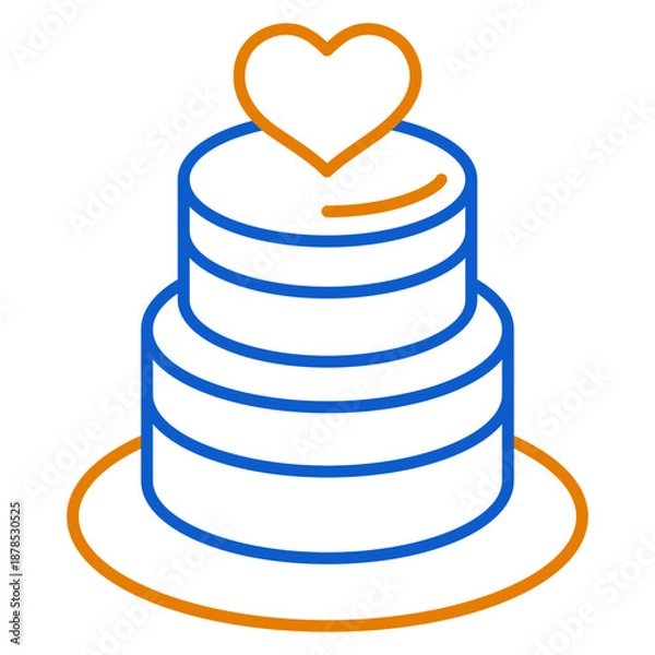 Obraz Wedding Cake Icon
