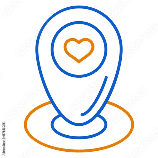 Obraz Wedding Location Icon