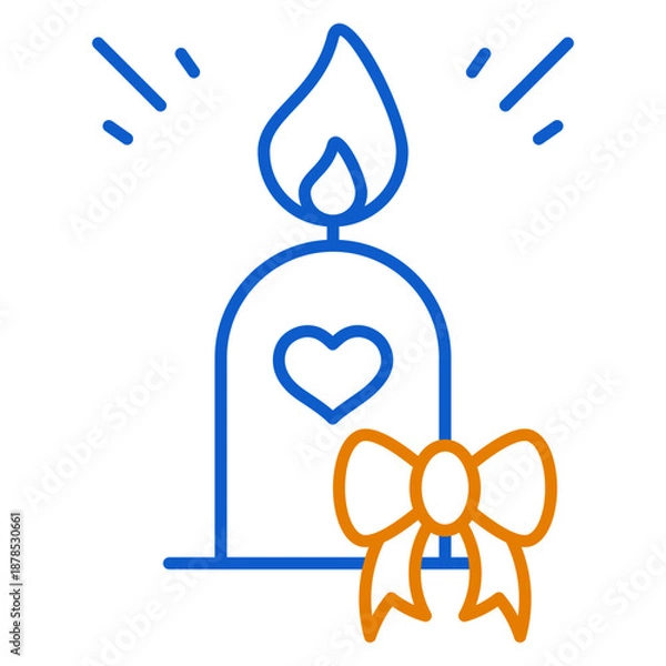 Obraz Unity Candle Icon