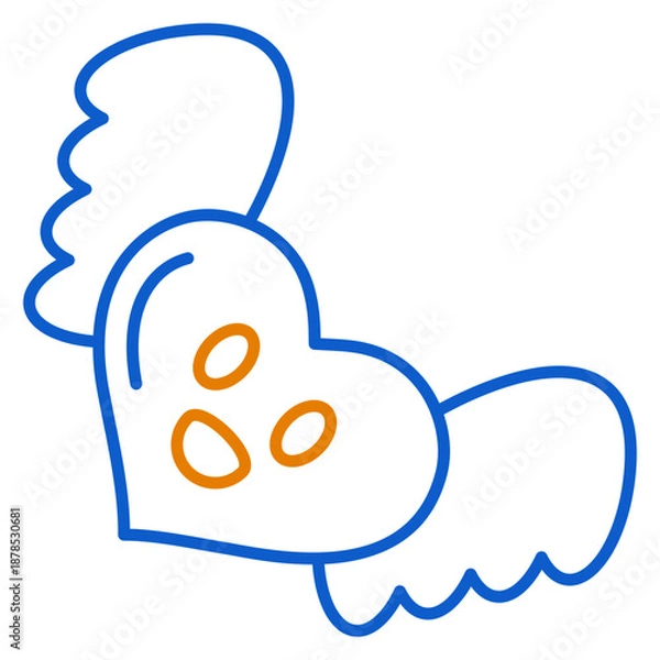 Obraz Heart Wings Icon