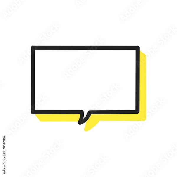 Obraz [Speech Bubble Icons] Speech Bubble Icon 吹き出しアイコン