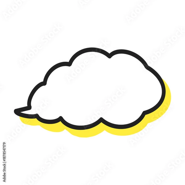 Obraz [Speech Bubble Icons] Speech Bubble Icon 吹き出しアイコン