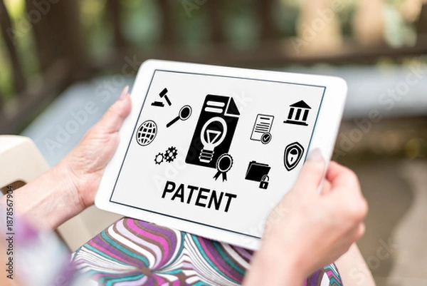 Obraz Patent concept on a tablet