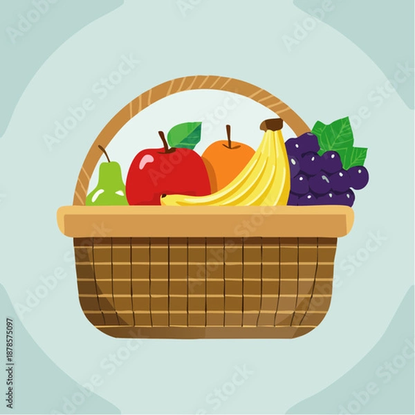 Obraz basket with fruit