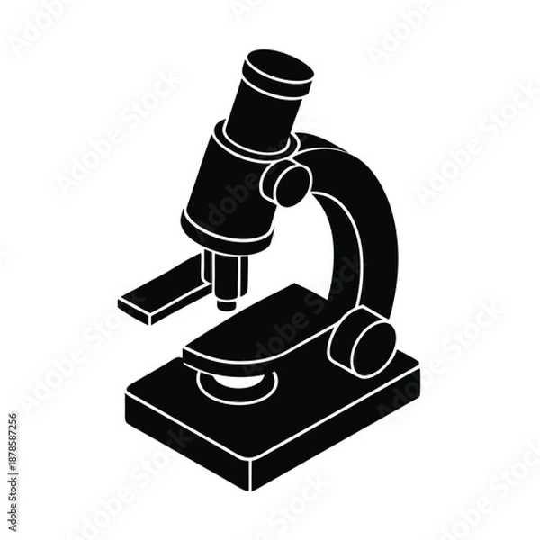 Fototapeta Transparent Microscope Model Illustration