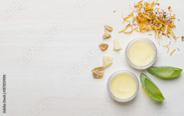Obraz Homemade natural lip balm