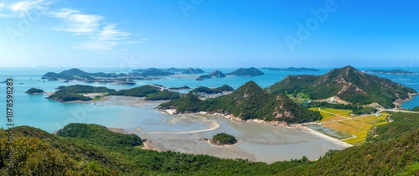 Obraz 전북 군산시 고군산군도의 전경