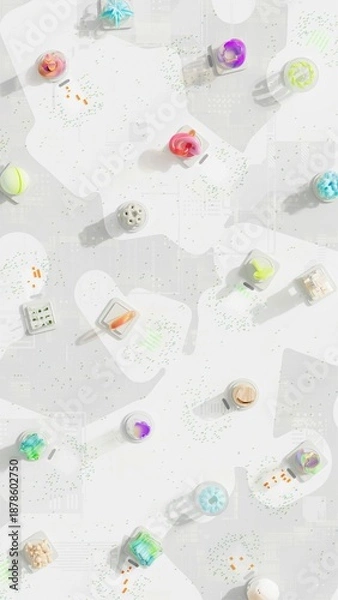 Obraz plastic bottles in the box