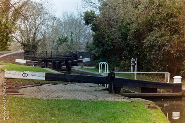 Obraz Canal lock gates