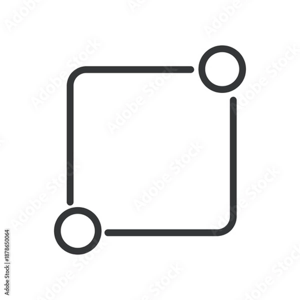 Obraz Connection line editable stroke icon. Vector illustration