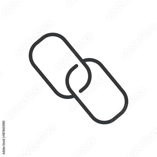 Obraz Connection line editable stroke icon. Vector illustration