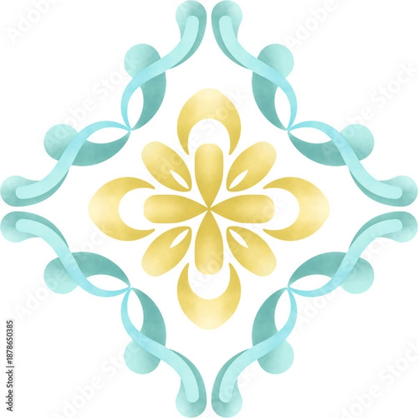 Obraz abstract floral background 