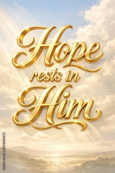 Obraz Hope rests in Him