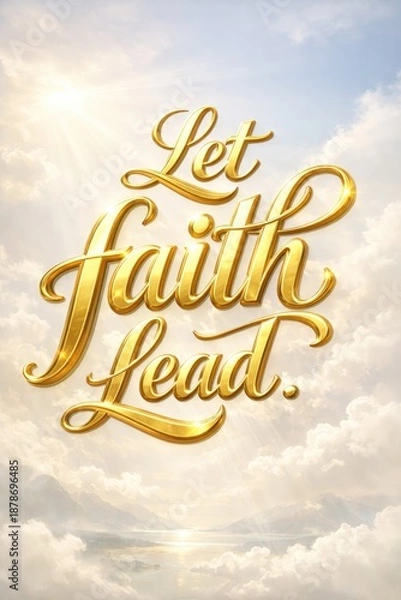 Obraz Let faith lead