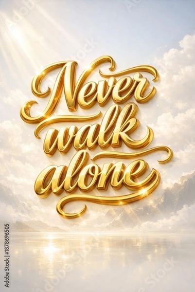 Obraz Never walk alone