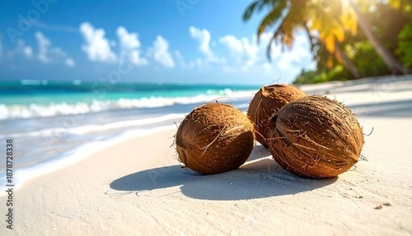 Obraz coconut on the beach
