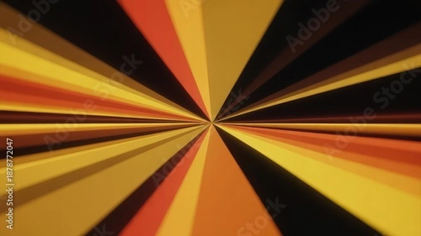 Obraz Vibrant orange and yellow rays explode from center