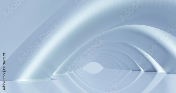 Obraz Abstract architecture background arched interior 3d render