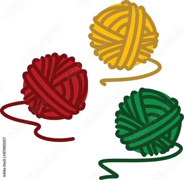 Obraz knitting yarn threads