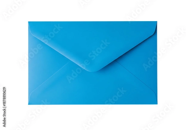 Obraz Blue envelope isolated on transparent background