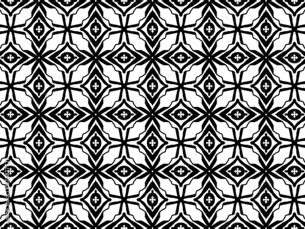 Obraz Abstract symmetrical pattern suitable for textile and wallpaper.