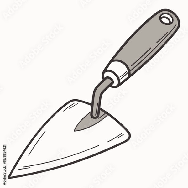 Obraz Illustrated trowel