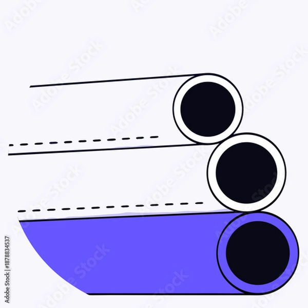 Obraz Abstract boat illustration
