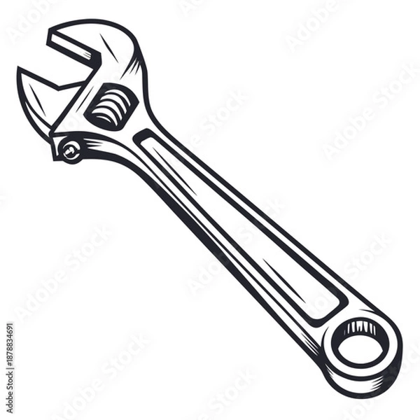 Obraz Adjustable wrench