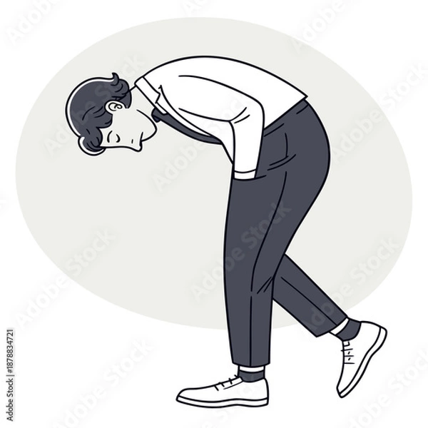 Obraz Person stretching exercise