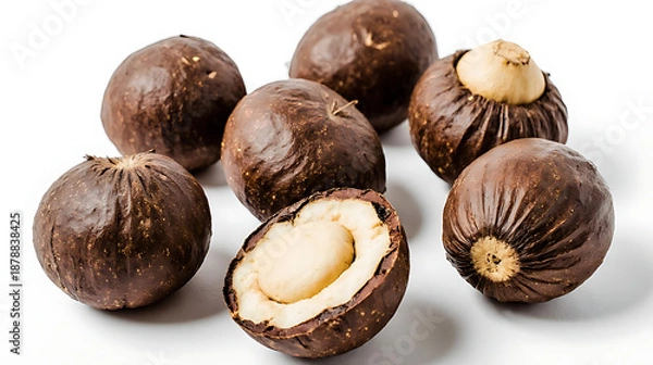 Obraz hazelnuts isolated on white background