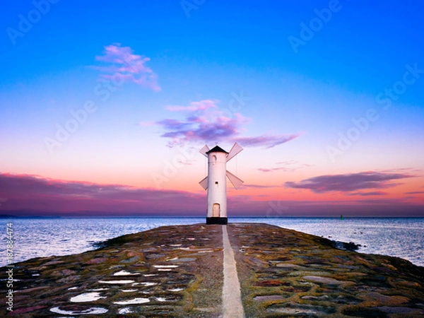 Obraz Swinemünde Mole - Mühlenbake