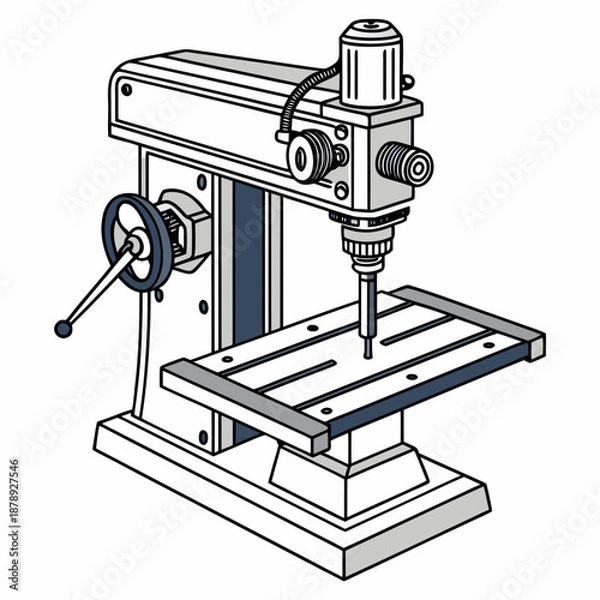 Fototapeta Drill press machine