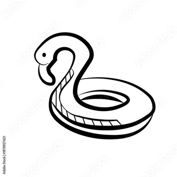 Obraz Summer Hand Drawing on element with white background