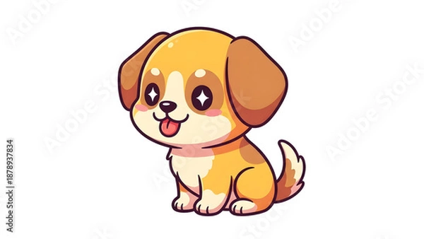 Obraz example image for cute dog cartoon stickers