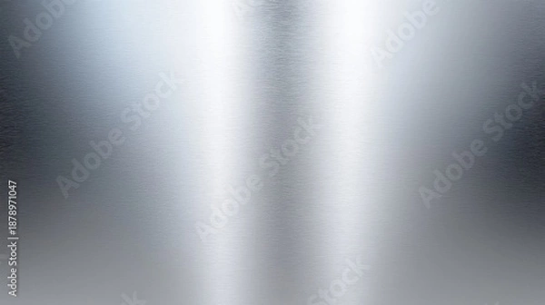 Obraz Brushed metal surface with subtle texture and reflective finish