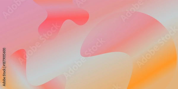Obraz Geometric background with gradient shapes and blur effect.