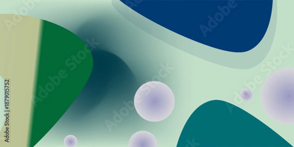 Obraz 3d rendering of levitating sphere with wave pattern abstract background