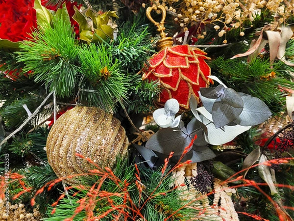 Obraz Adornos elegantes de Navidad