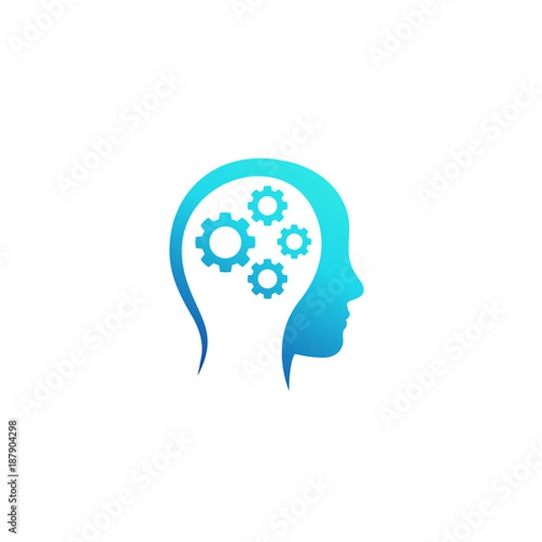 Obraz creativity, thinking vector logo