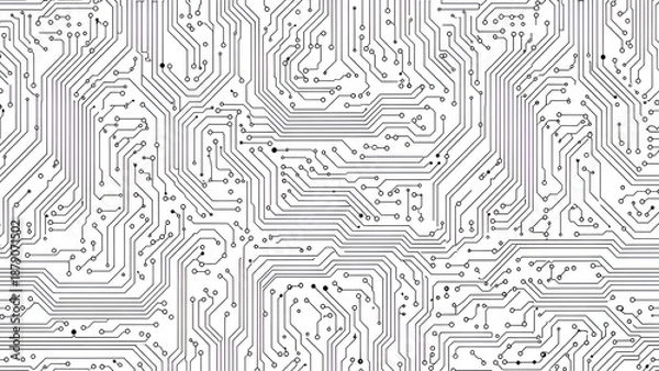 Obraz Intricate circuit board layout